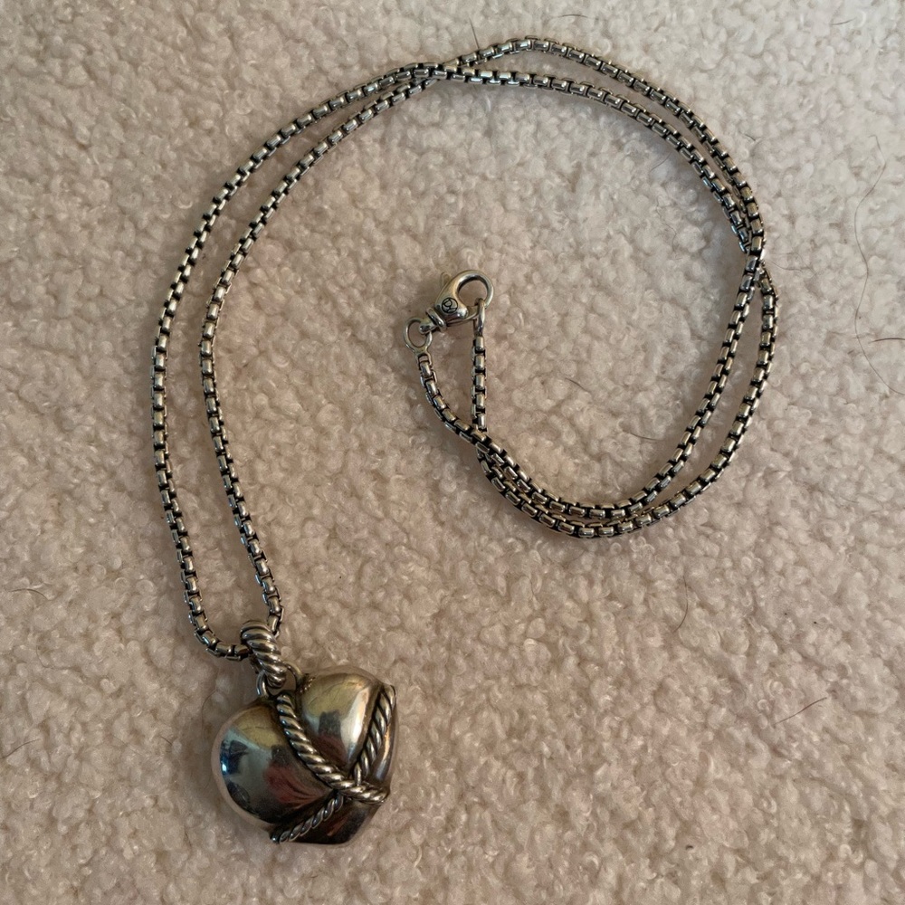 DAVID YURMAN Heart Pendant Necklace, silver